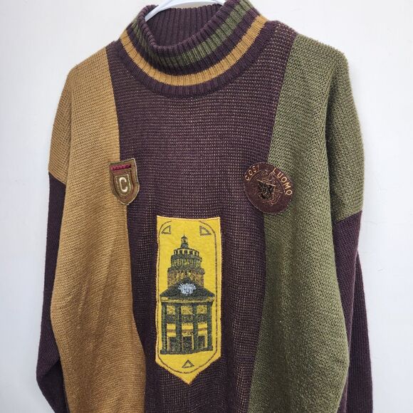 Cosi Collection Cosi Luomo 100% Acrylic Sweater Men's Large Vintage 90's 1484 - Picture 3 of 11